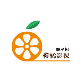 橙子橘子水果影视创意logo设计