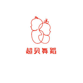 简约风儿童舞蹈创意logo设计