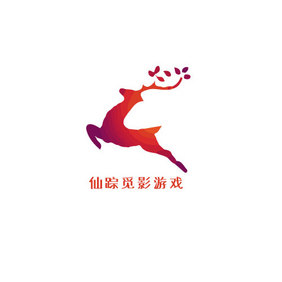 精灵奇幻小鹿游戏创意logo设计