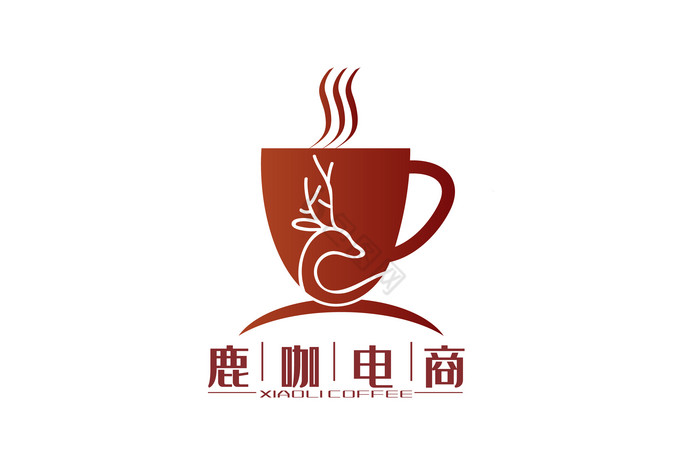 鹿咖电商logo模板-包图网