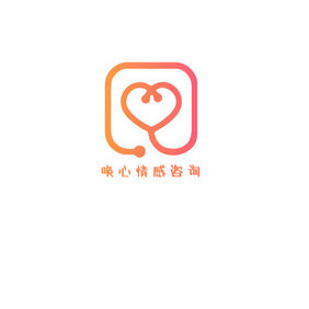 清新渐变情感咨询创意logo设计