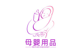 清新时尚母婴用品电商LOGO