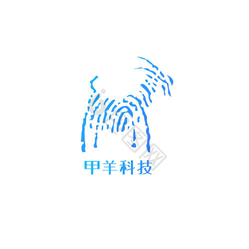现代羊科技logo模板-包图网
