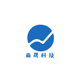 扁平风深蓝科技数码公司创意logo设计