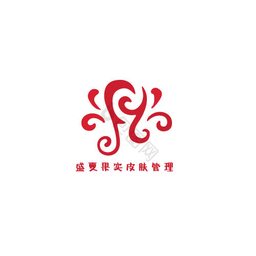 抽象图形美容logo图片