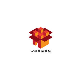 卡通盒子娱乐游戏创意logo设计