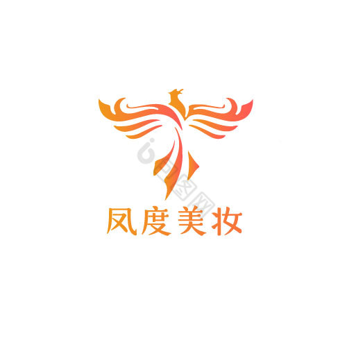 线条图腾动物美妆logo图片