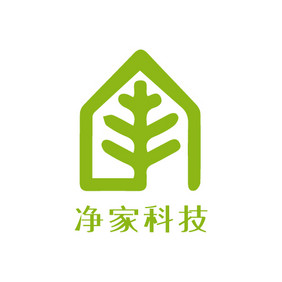 绿色植物家居健康科技创意logo设计