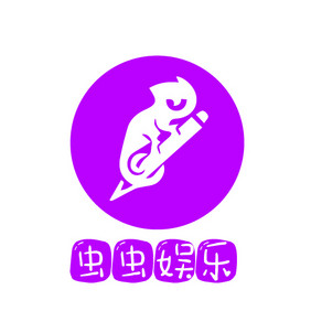 紫色简洁动物剪影昆虫娱乐创意logo设计