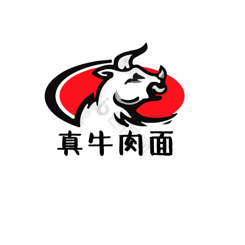 个性牛肉面形象logo图片