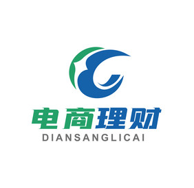 蓝绿大气理财logo