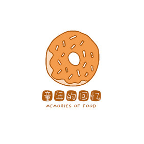 简约形象甜甜圈美食美味创意logo设计