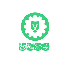 绿色简洁狮子个性数码创意logo设计