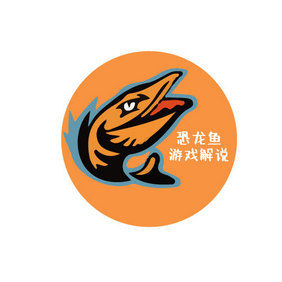 恐怖鱼惊悚游戏视频解说创意logo设计