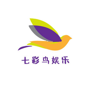 彩色酷炫小鸟高端时尚娱乐创意logo设计