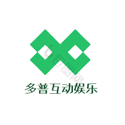 现代互动娱乐logo模板-包图网