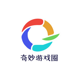 彩色字母奇妙游戏圈创意logo设计