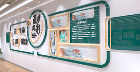 全套展馆展厅现代医院医疗中医立体文化墙