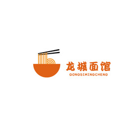 龙城面馆美食logo