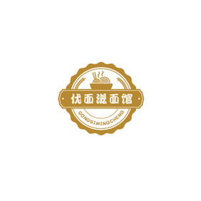 优面滋面馆logo