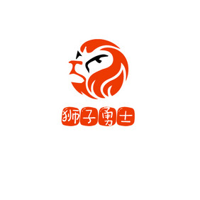 国风狮子游戏创意logo设计