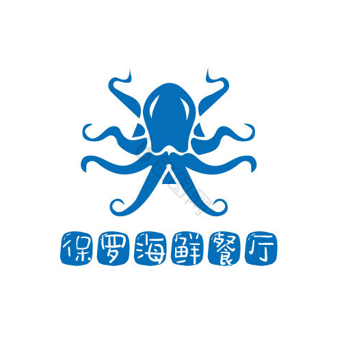章鱼海洋海鲜餐厅logo图片