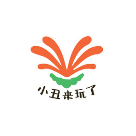 抽象小丑搞笑娱乐创意logo设计