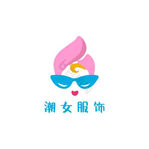 女性人物潮品服装logo图片