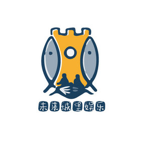 复古城堡娱乐创意logo设计