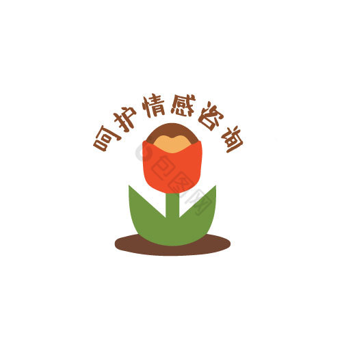 花朵情感logo图片