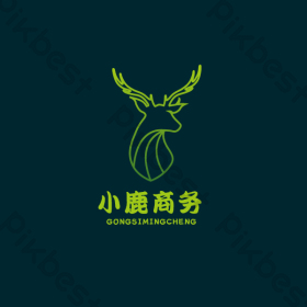 小鹿科技咖啡标志logo