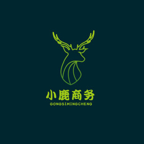 小鹿商务科技咖啡标志logo