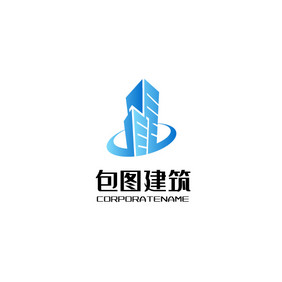 包图建筑房地产地标logo