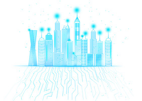 蓝色科技城市数据