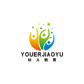 早教学校教育logo标志vi