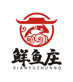 餐饮食府酒店饭馆烤鱼LOGO标志VI