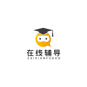 在线教育辅导早教猫头鹰logovi图片