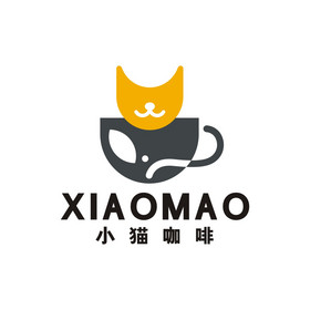 小猫咖啡奶茶店餐饮logo标志vi