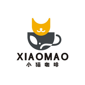 小猫咖啡奶茶店餐饮LOGO标志VI