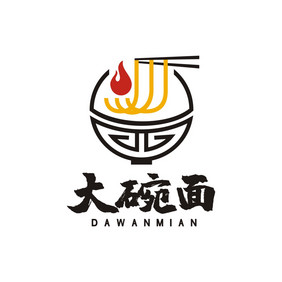 面馆大碗面面条小面LOGO标志VI