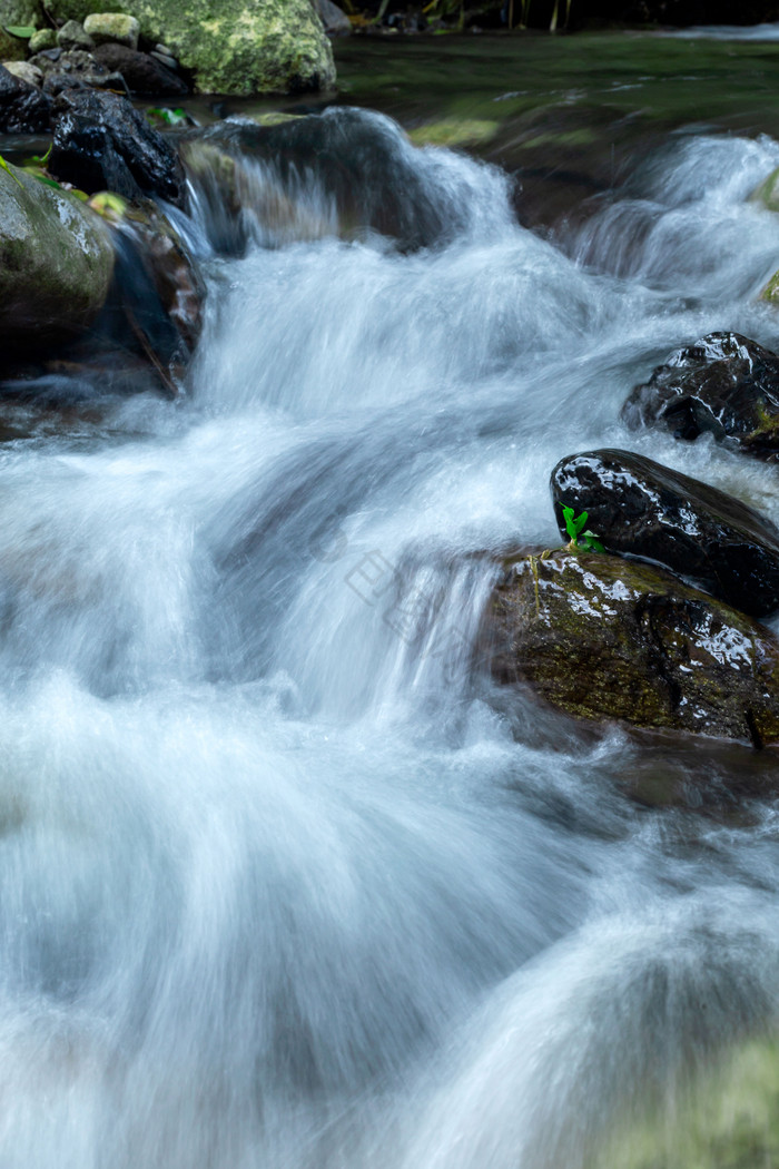 慢门流水溪水周洛风景