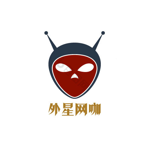 个性外星人网咖娱乐logo图片