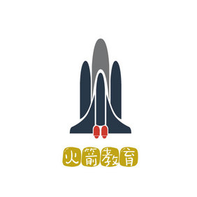 高端火箭教育创意logo设计