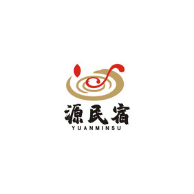 源民宿餐饮勺子LOGO标志VI