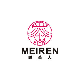 睡美人饰品美容护肤LOGO标志VI