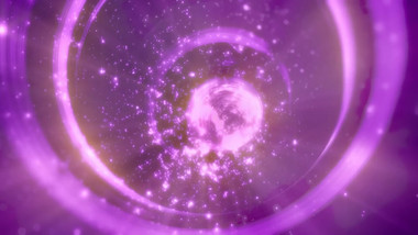 4k唯美紫色星空粒子背景led视频