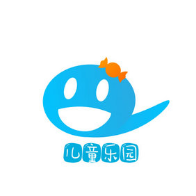 蓝色儿童少儿游戏创意logo设计