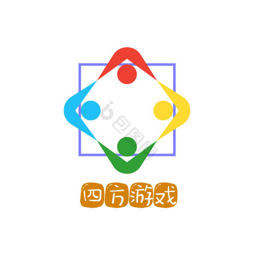彩色儿童游戏logo图片