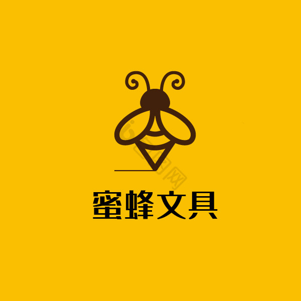 蜜蜂文具蜂蜜logo图片