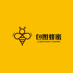 包图蜂蜜蜜蜂logo